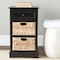 Safavieh Milan Side Storage Side Table - Distressed Black AMH5700B - alternate 3